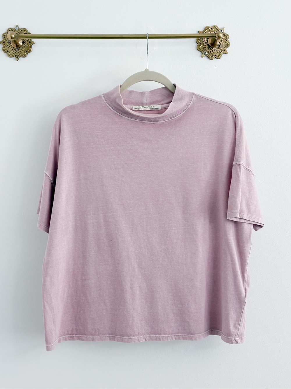 Free People Fearless Cotton Mock Tee XS